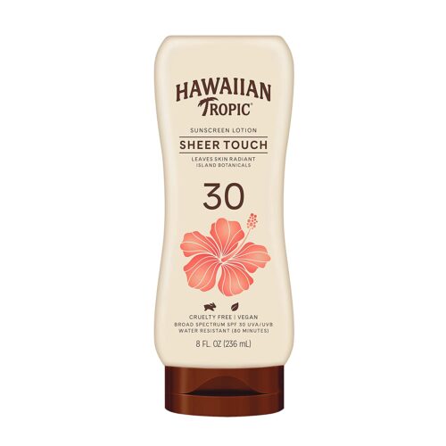 Hawaiian Tropic Sheer Touch Lotion Sunscreen, Moisturizing Broad-Spectrum Protection, SPF 30, 8 Ounces